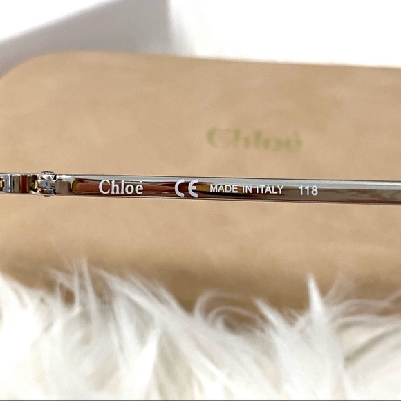 NEW Chloe Romie Large Aviator Sunglasses Copper main image 10